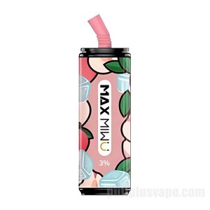 Max Miwu Coke Tin 일회용 전자담배 # 복숭아 아이스크림 3600 퍼프 600mah