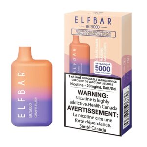 ELF BAR BC5000 Disposable Grape Rush 5000 퍼프 650mAh