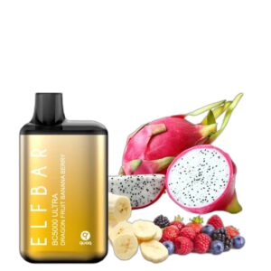ELF BAR BC5000 Ultra Disposable 5000 퍼프 Dragon Fruit Banana Berry 13ml