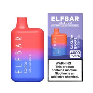ELF BAR BC4000 Disposable Sakura Grape 4000 퍼프 11.5ml