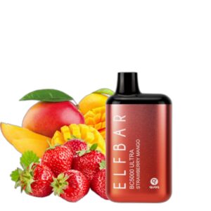 ELF BAR BC5000 Ultra Disposable 5000 퍼프 Strawberry Mango 13ml