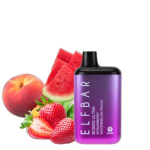 ELF BAR BC5000 Ultra Disposable 5000 퍼프 Strawberry Watermelon Peach 13ml