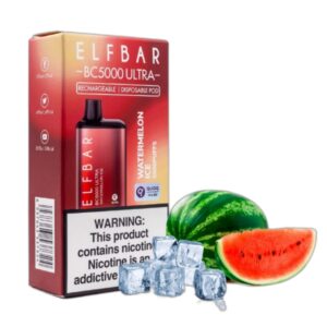 ELF BAR BC5000 Ultra Disposable Watermelon Ice 5000 퍼프